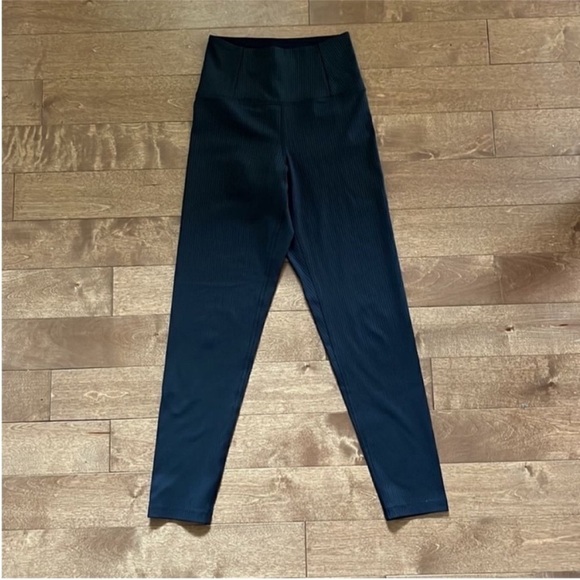 Girlfriend Collective Ribbed High Rise Compressive Leggings Black XXS - Picture 3 of 11